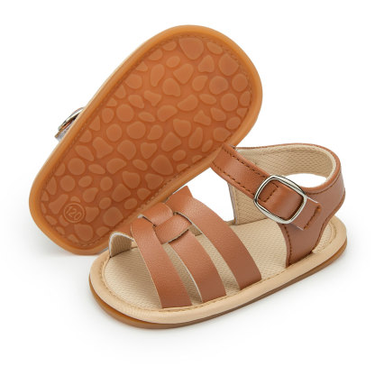 HsdsBebe Baby Girl Sandals Infant Summer Soft Sole Shoe Anti-Slip Crib Shoes 0-18 Months