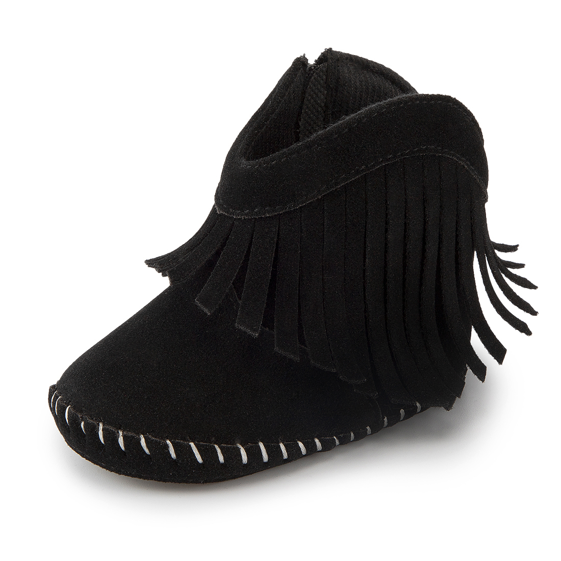 Meckior Baby Girls Boys Boots Infant Cowboy Tassel Booties Newborn Moccasins Shoes for 3-18 Months