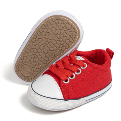 2110 Baby Casual Shoes Canvas PVC Sole Soft Comfortable Lightweight Breathable Non Slip Infant Toddler First Walkers Sneakers for Boys Girls