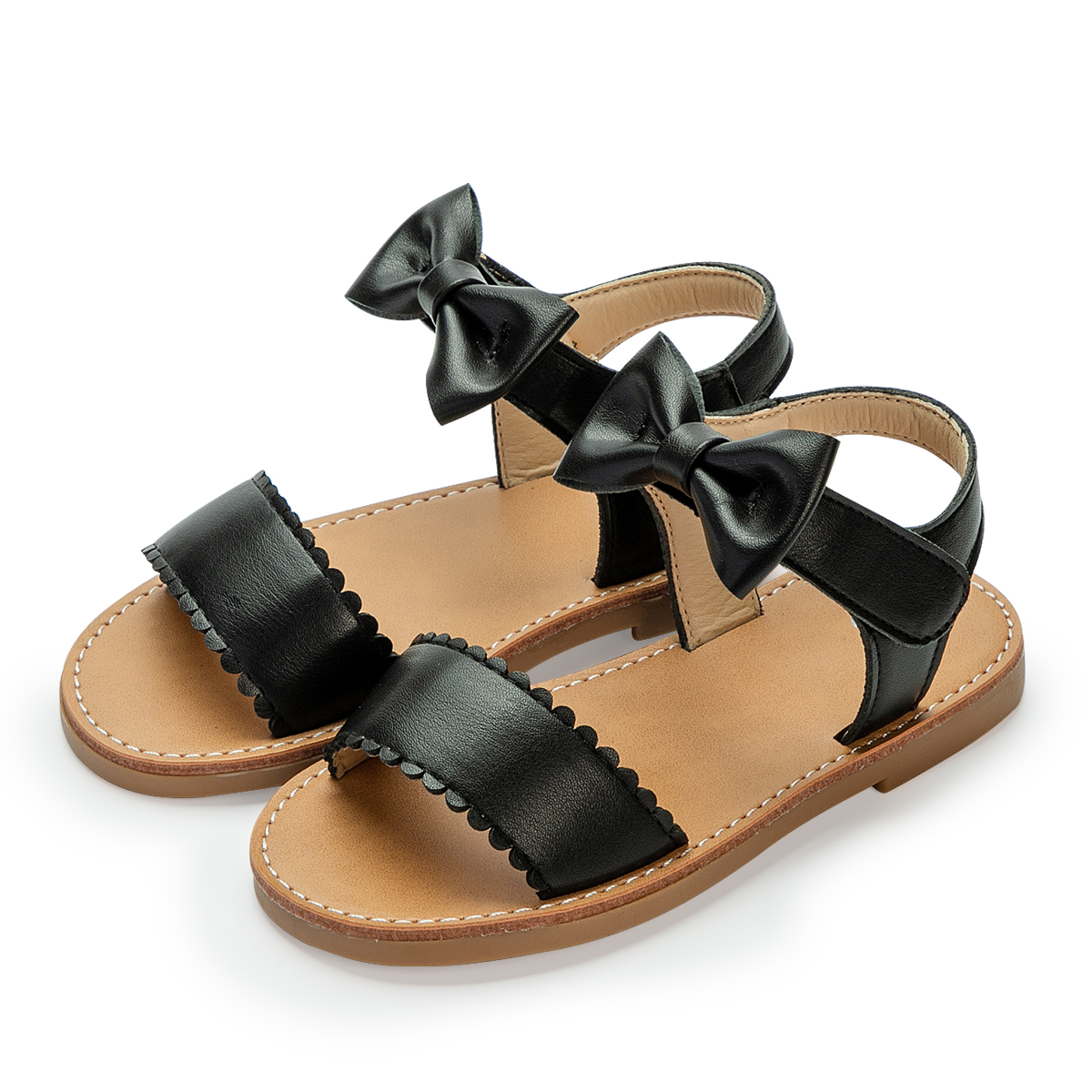 Meckior Toddler Sandals Open Toe Flat Summer Sandals for Little Kid
