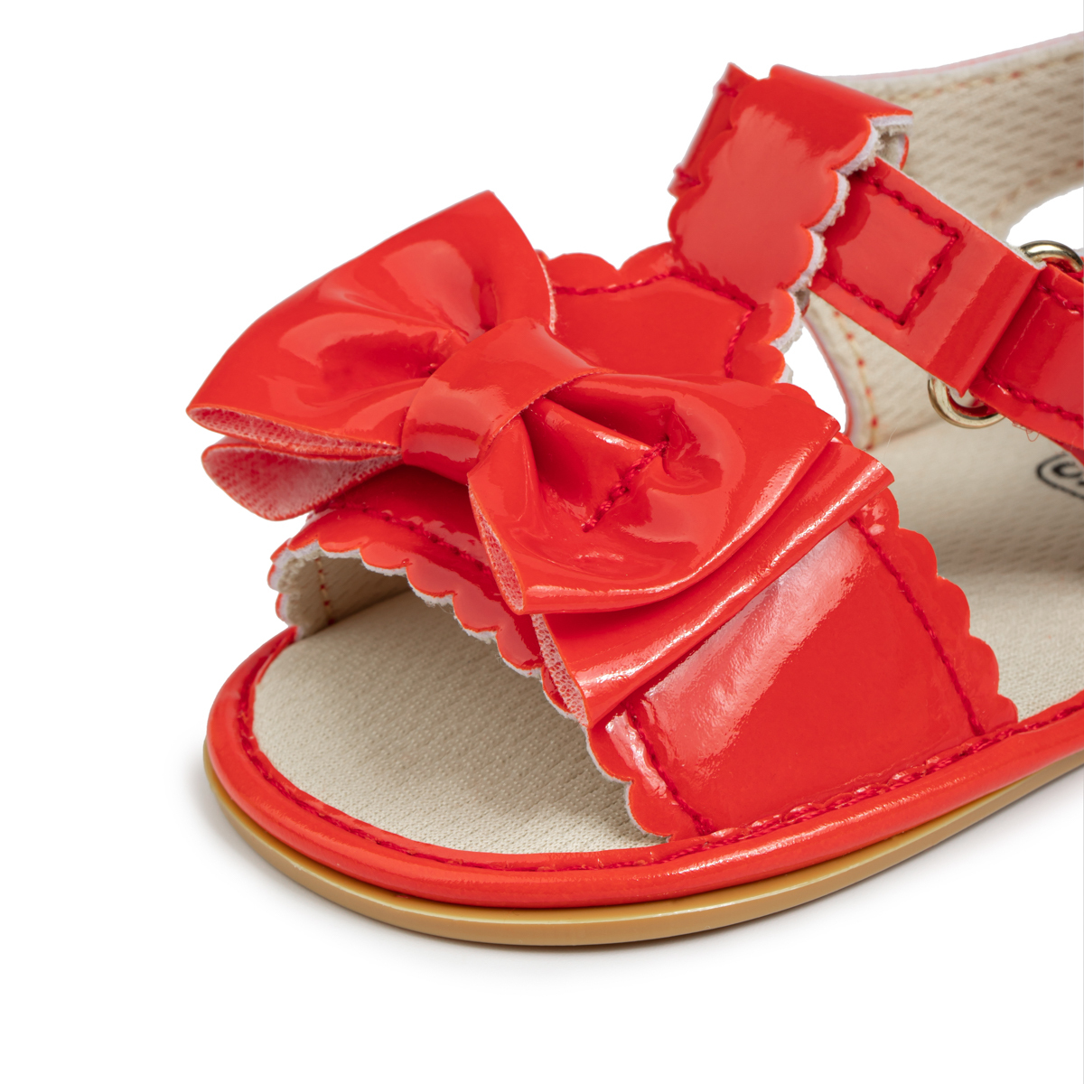 Bow-knot PU Lining & Rubber Sole Baby Sandals Wholesale-JZ Baby