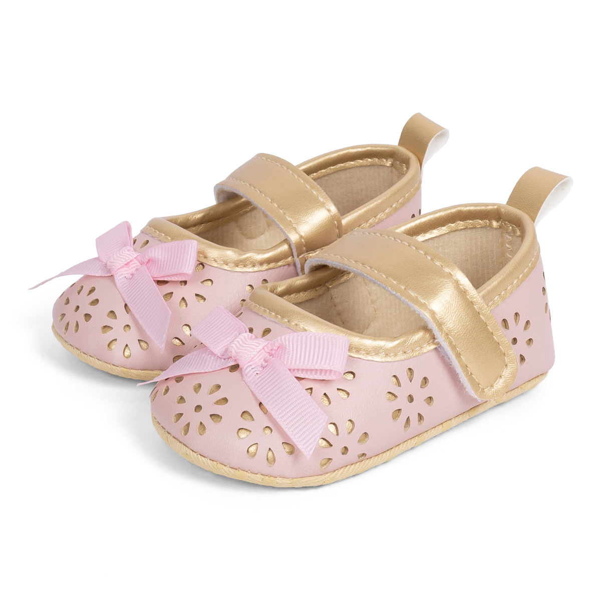 PT5327 Flower Bow-Knot Style Infant Breathable Dress Shoes Wholesale