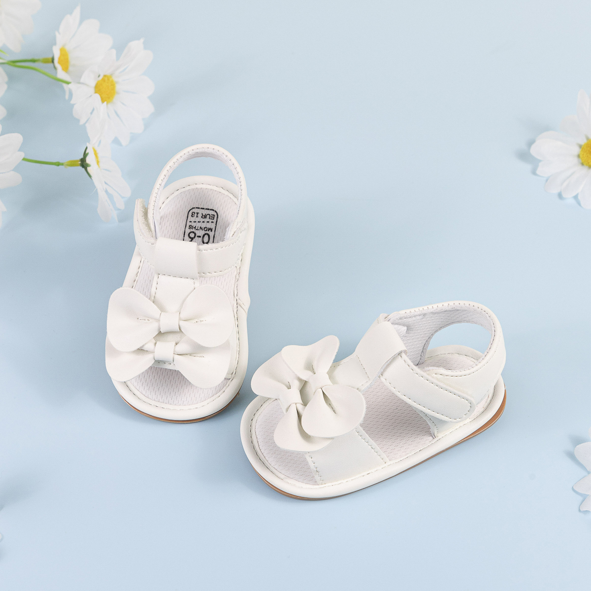 CG5246 Baby Sandals Soft Cotton Sole Breathable Lightweight Comfortable for Toddlers Boys Girls Summer Footwear
