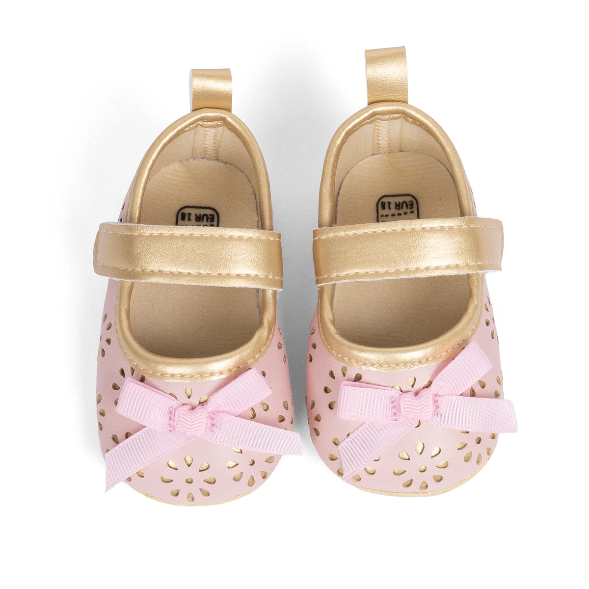 PT5327 Flower Bow-Knot Style Infant Breathable Dress Shoes Wholesale