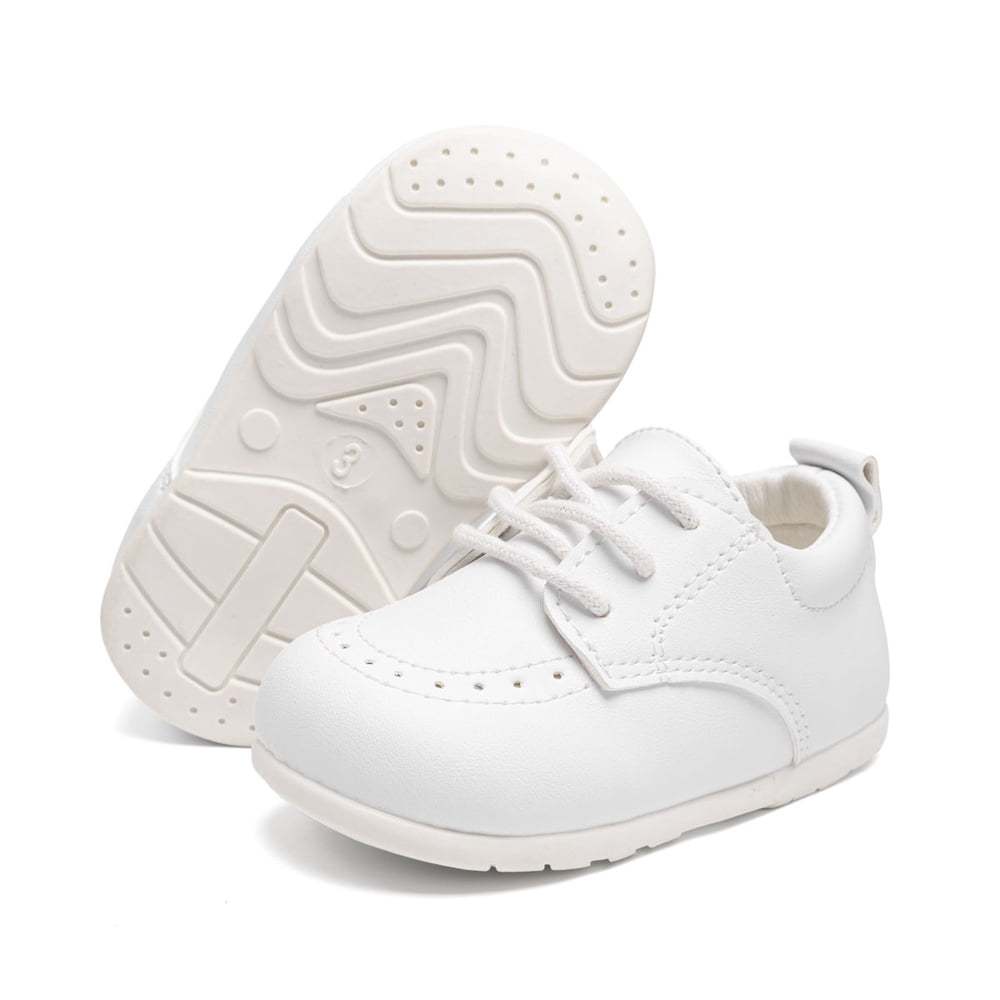 HsdsBebe Baby Boys Girls Shoes Infant Oxford Dress Shoe Loafers Brogue Flats for First Steps Walkers 0-24M