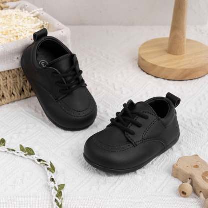 HsdsBebe Baby Boys Girls Shoes Infant Oxford Dress Shoe Loafers Brogue Flats for First Steps Walkers 0-24M