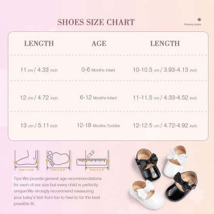 HsdsBebe Baby Girls Shoes Infant Mary Jane Bowknot Dress Shoe for Newborn 0-18M