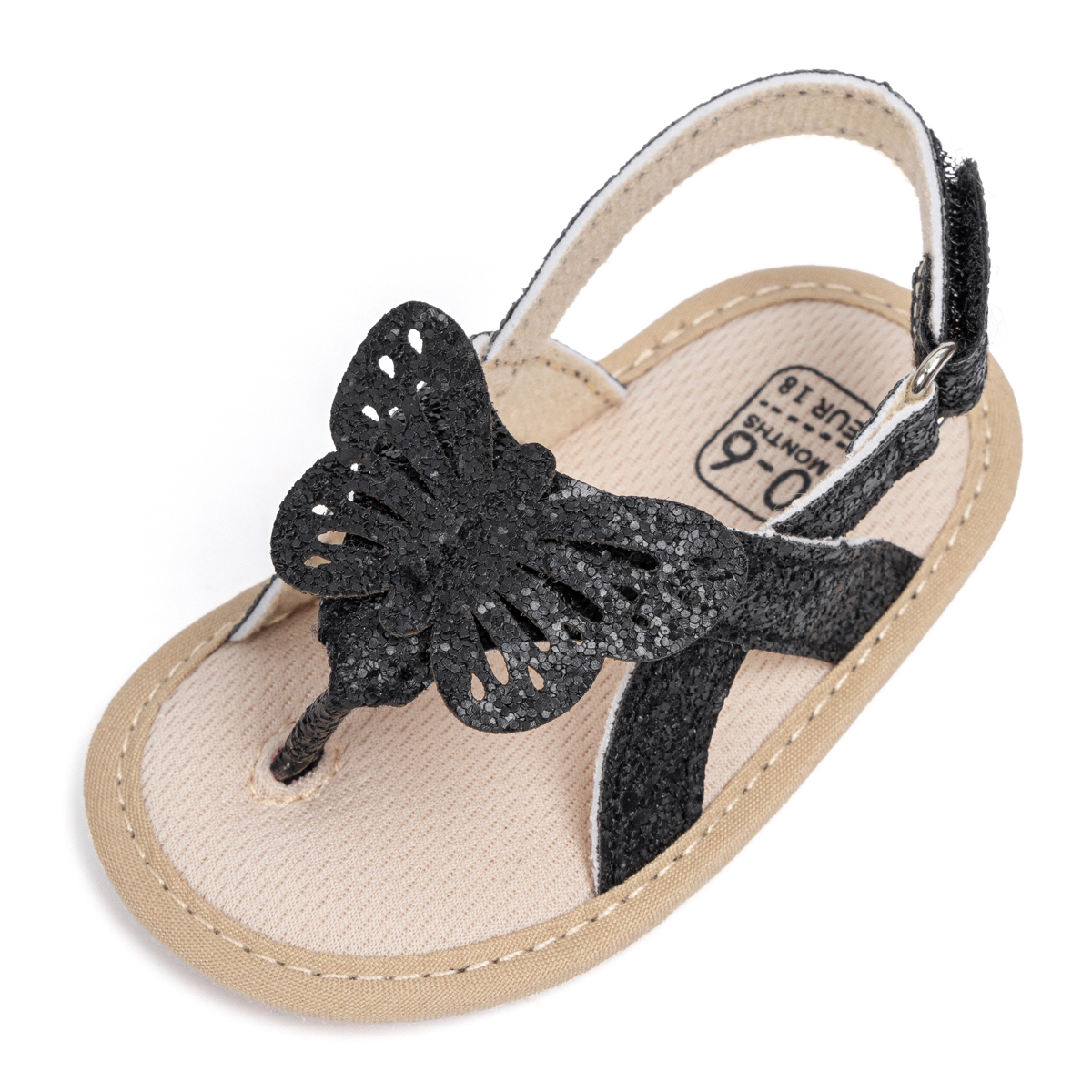 PT5210 Non-Slip Bow-Knot Sequin Newborn Sandals Slippers Wholeasale