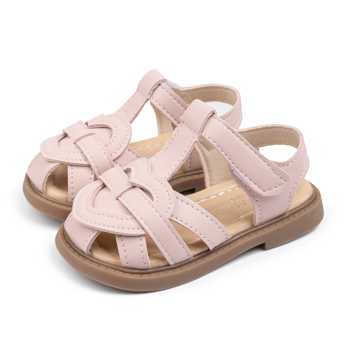 Meckior Toddler Sandals Open Toe Flat Summer Sandals for Little Kid