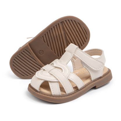Meckior Toddler Sandals Open Toe Flat Summer Sandals for Little Kid