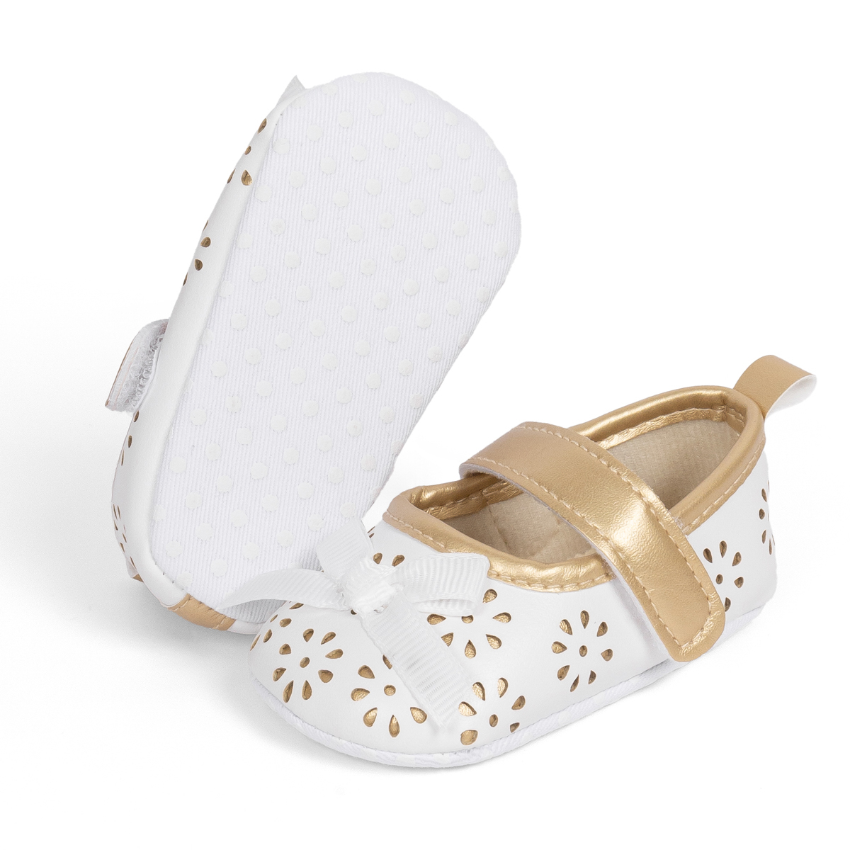 PT5327 Flower Bow-Knot Style Infant Breathable Dress Shoes Wholesale