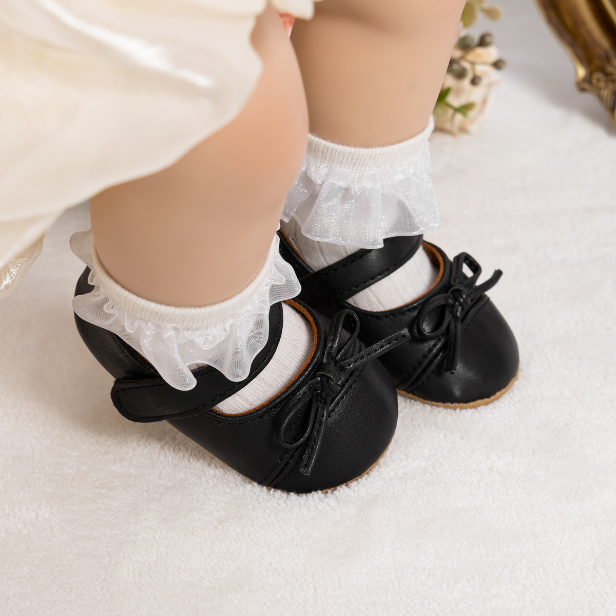 Little Fair Lady PU Upper Toddler Dress Shoes Wholesale-JZ Baby