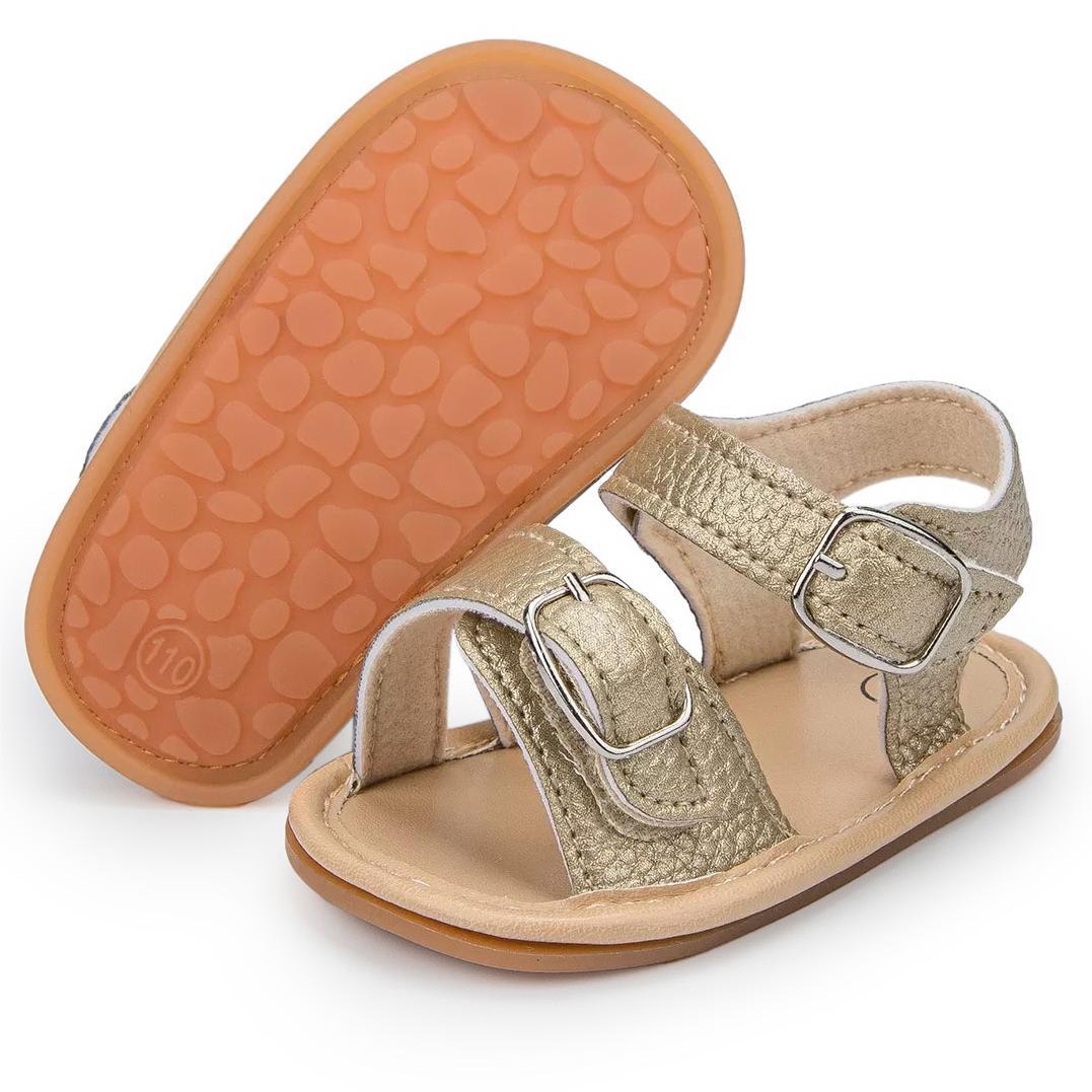 Hook & Loop Rubber Sole Summer Baby Sandals Wholesale-JZ Baby