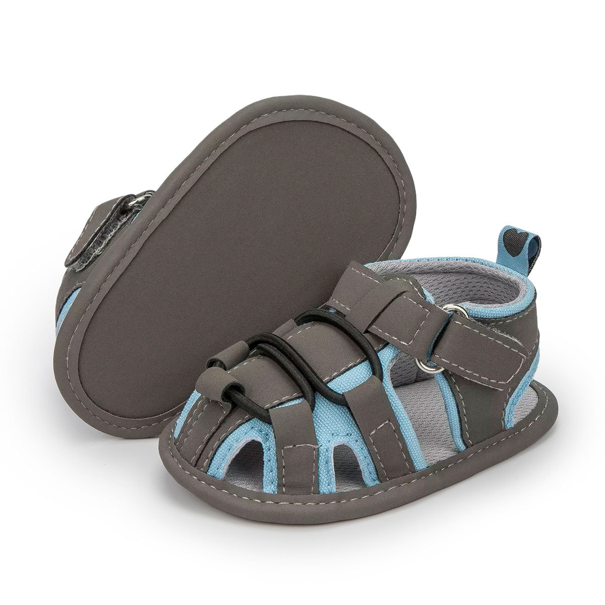 HsdsBebe Baby Boys Shoes Infant Summer Sandals Closed Toe Shoe for Newborn 0-18 Months