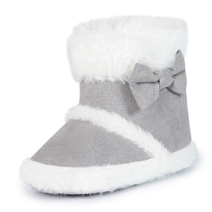 HsdsBebe Baby Girls Boys Snow Warm Boots Infant Winter Booties Newborn Slip On Shoes for 3-18 Months