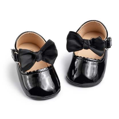 HsdsBebe Baby Girls Shoes Infant Mary Jane Bowknot Dress Shoe for Newborn 0-18M