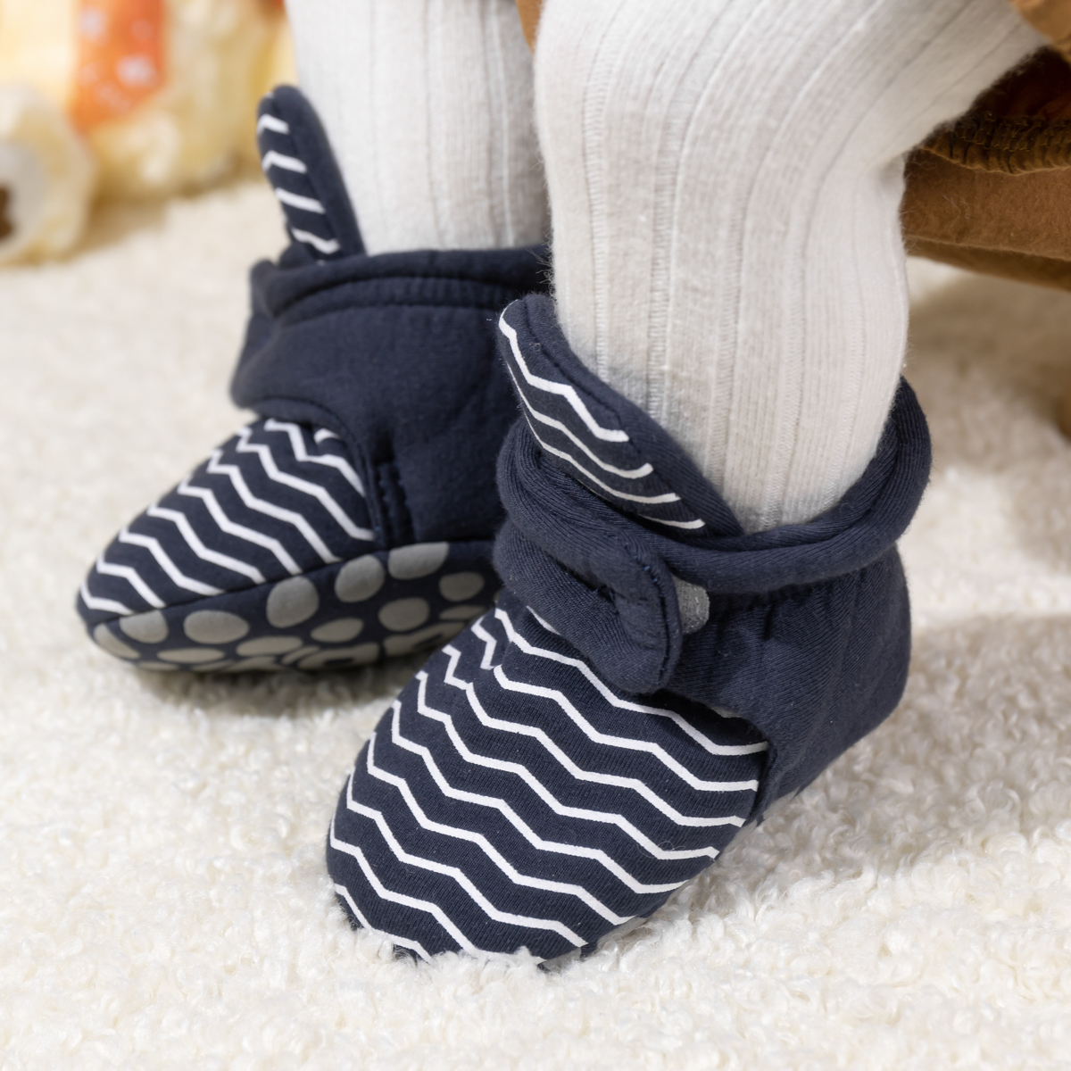 Wavy Grain Anti-Slip Toddler Baby Booties Wholesale-JZ Baby