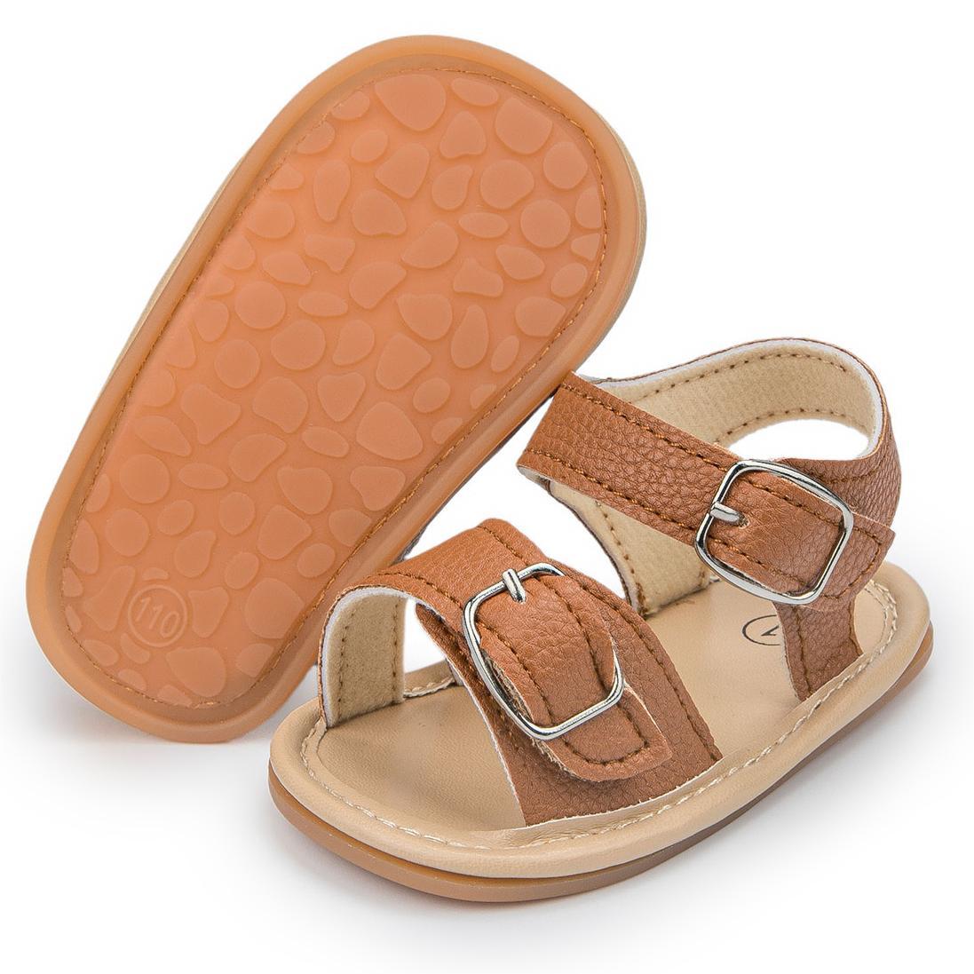 Hook & Loop Rubber Sole Summer Baby Sandals Wholesale-JZ Baby