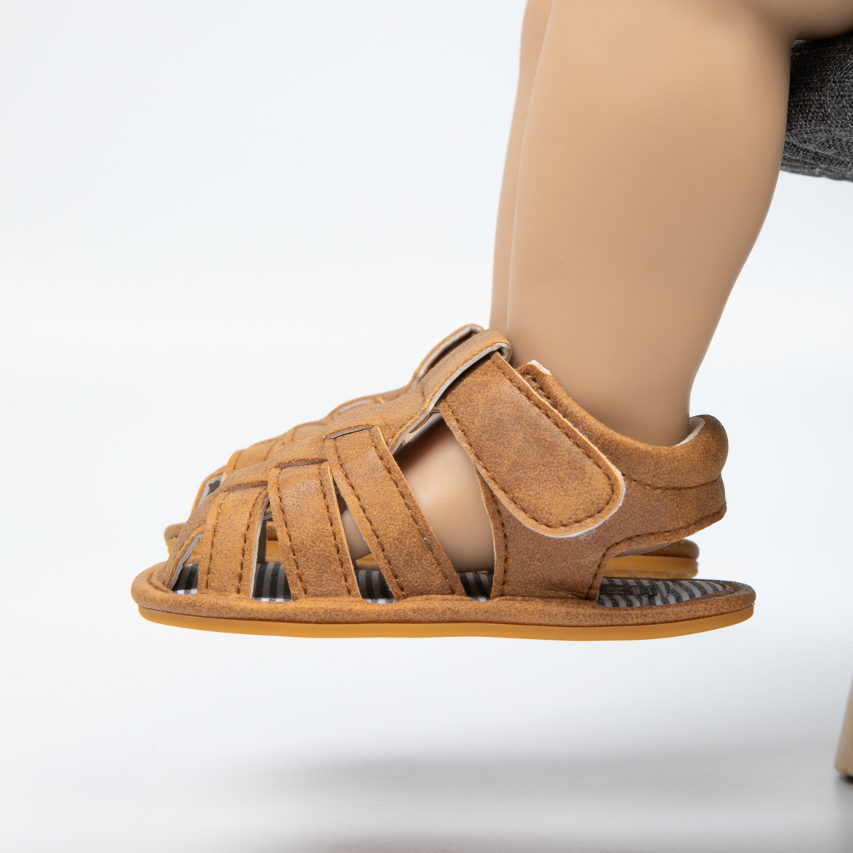 Light Brown Anti-Slip Summer Boy Baby Sandals Wholesale-JZ Baby