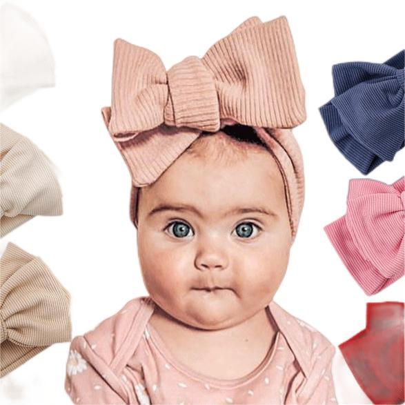 BAKK161 Solid Color Simple Bow Hair Band Wholesale