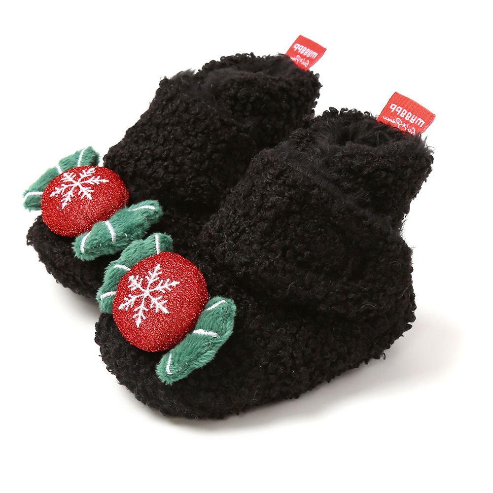 bqm1983 Winter Warm Wear Baby Booties For Christmas Wholesale