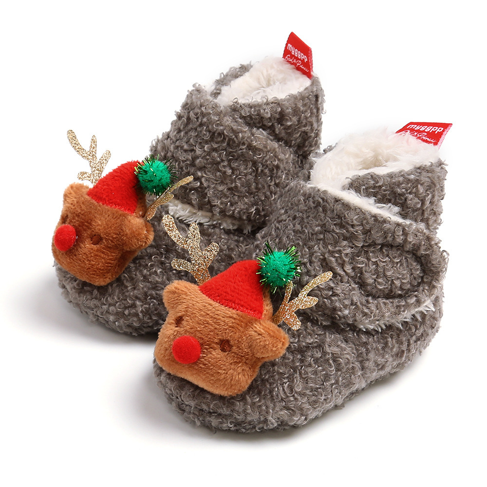 bqm1983 Winter Warm Wear Baby Booties For Christmas Wholesale