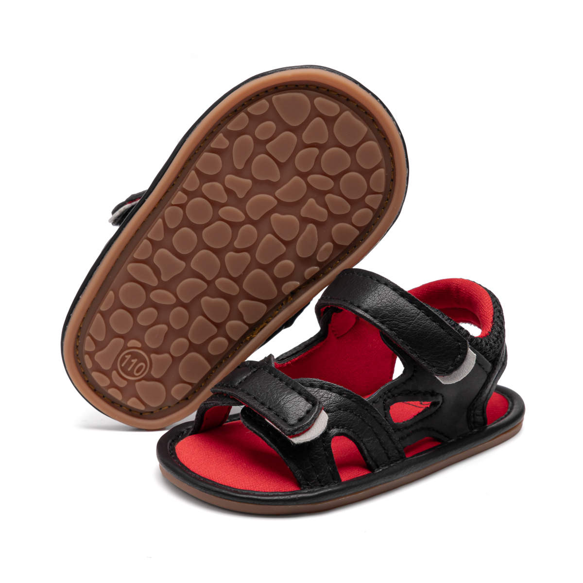 CG1404 Baby Sandals PUPVC Sole Non Slip Infant Shoes Lightweight Breathable Summer Footwear
