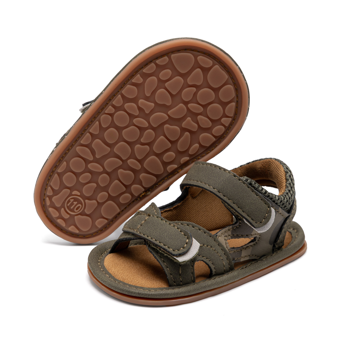 CG1404 Baby Sandals PUPVC Sole Non Slip Infant Shoes Lightweight Breathable Summer Footwear