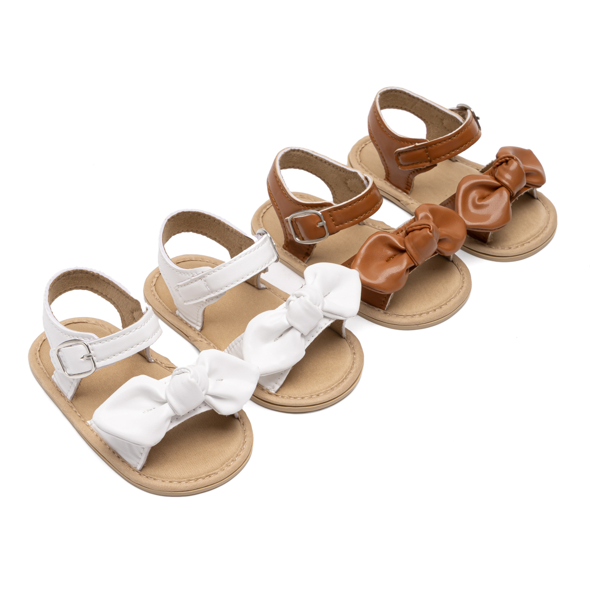 CG1418 Baby Sandals PUPVC Sole Infant Summer Footwear Breathable Soft Comfortable Toddler Shoes