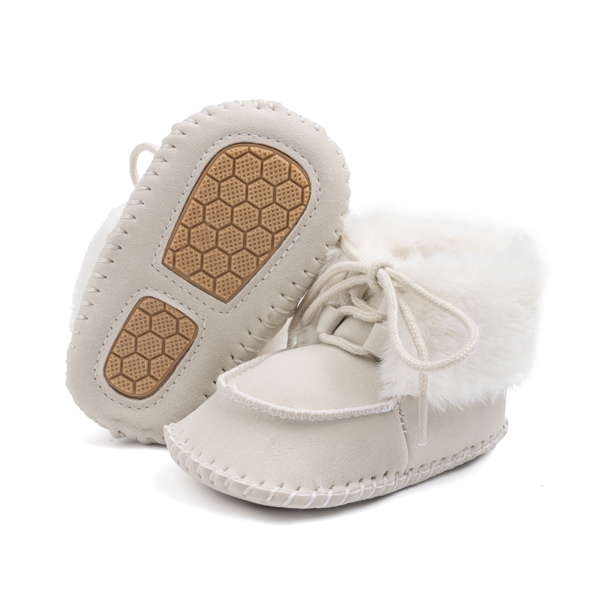 CG3421 Baby Boots Non Slip Soft Comfortable Warm Infant Shoes for Boys Girls Toddler 0-18 Months Winter -Jie Zu Baby