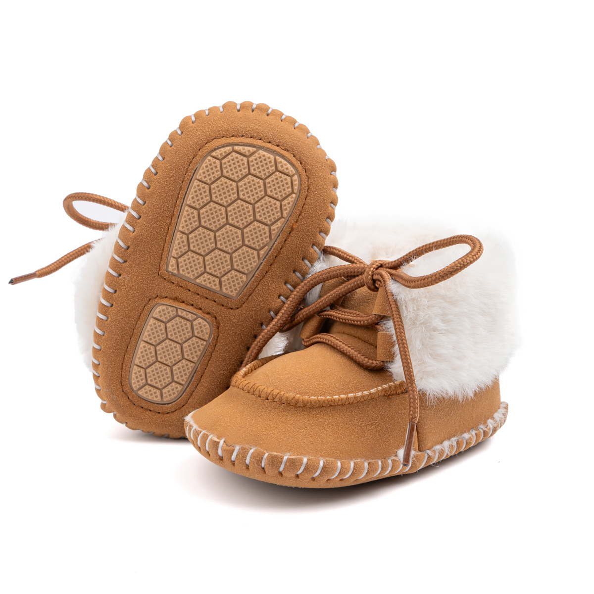 CG3421 Baby Boots Non Slip Soft Comfortable Warm Infant Shoes for Boys Girls Toddler 0-18 Months Winter -Jie Zu Baby