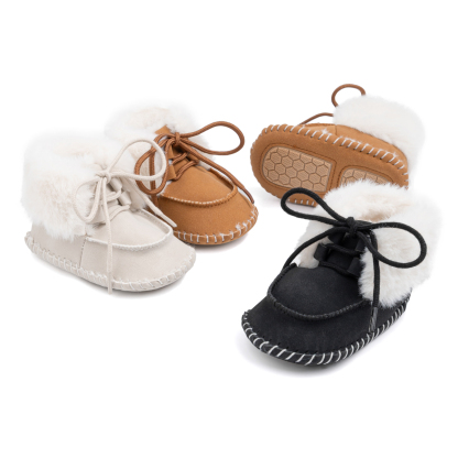 CG3421 Baby Boots Non Slip Soft Comfortable Warm Infant Shoes for Boys Girls Toddler 0-18 Months Winter -Jie Zu Baby
