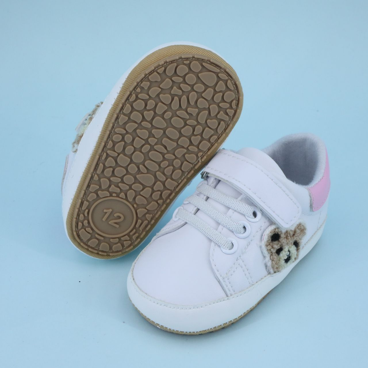 CG41100 Baby Casual Shoes for Infants Soft Sole Lightweight Comfortable Breathable Non Slip Cute Design Toddler First Walkers Unisex Sneakers