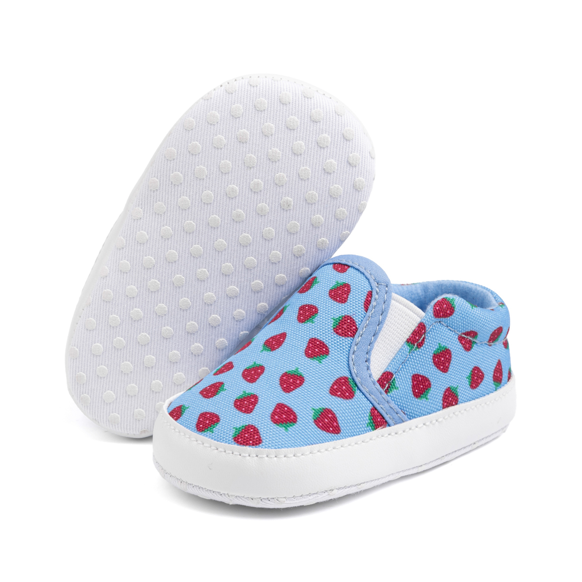 CG5165-Baby Girl Casual Dress Shoes Heart Sharp Canvas Shoes