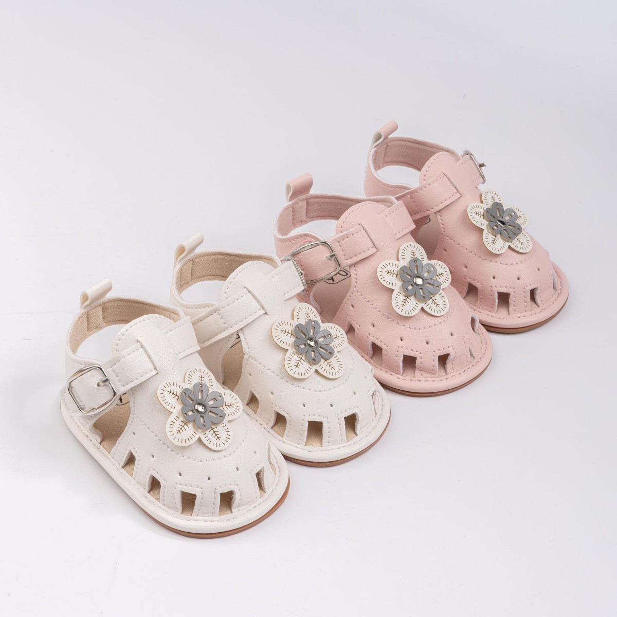 CG5263 Baby Sandals PUPVC Sole Comfortable Lightweight Breathable Summer Infant Shoes for Boys Girls Toddlers