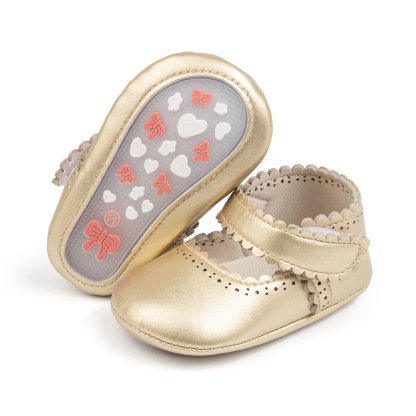 CG5352 Baby Princess Shoes PUPVC Sole Cute Comfortable Soft Non-Slip Infant Toddler First Walkers