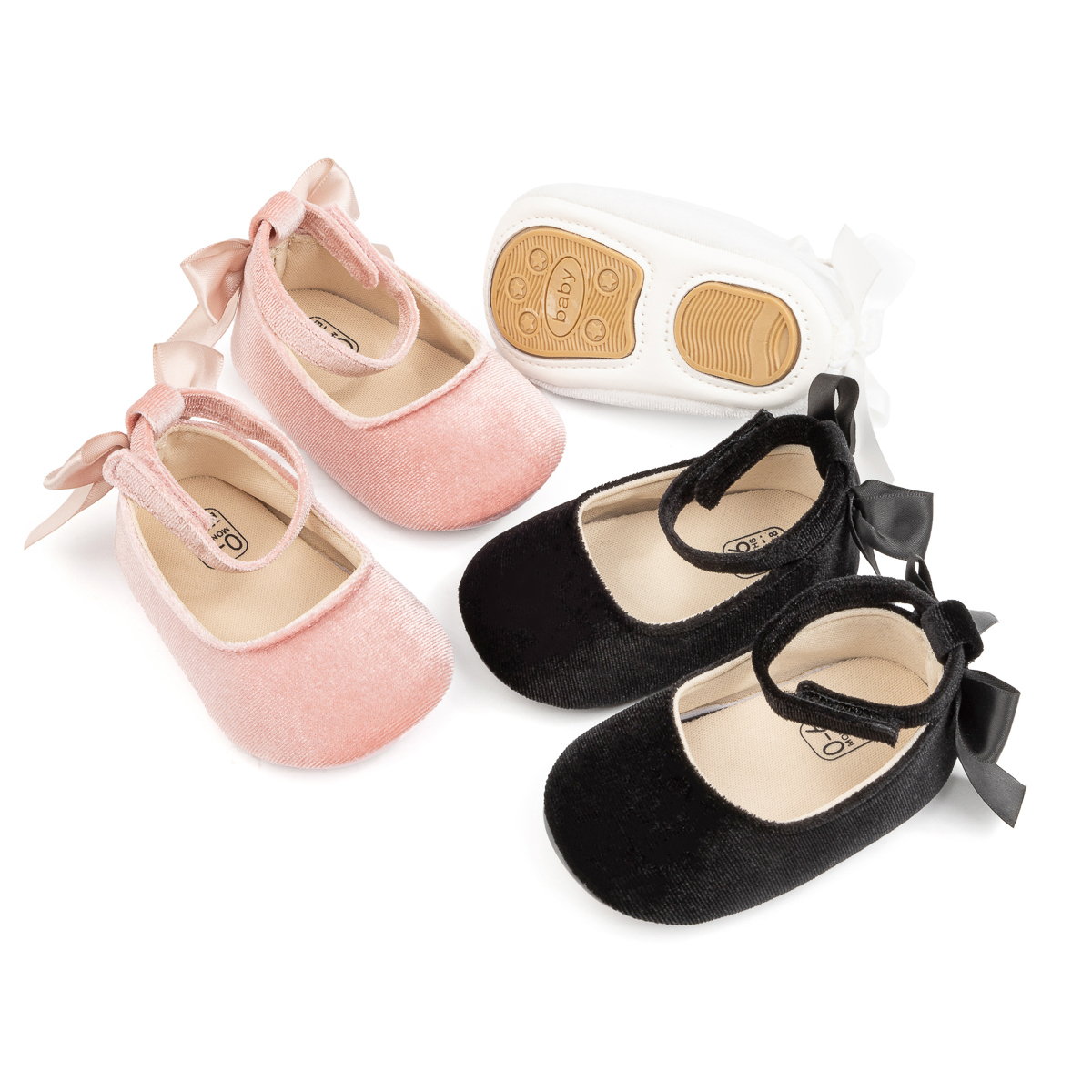 CG5357 Baby Princess Shoes for Girls Soft Sole Non Slip Infant First Walkers Customize-Jie Zu Baby