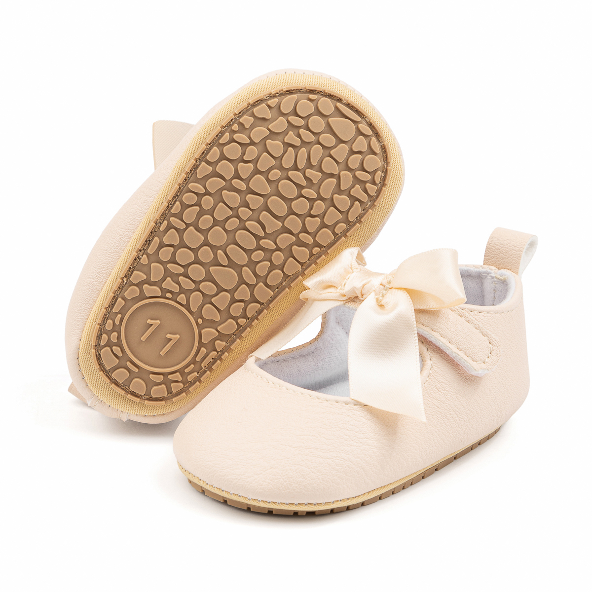 CG5362 Baby Princess Shoes for Girls Soft Sole Non Slip Infant First Walkers Cute Toddler Shoes Bowknot -Jie Zu Baby
