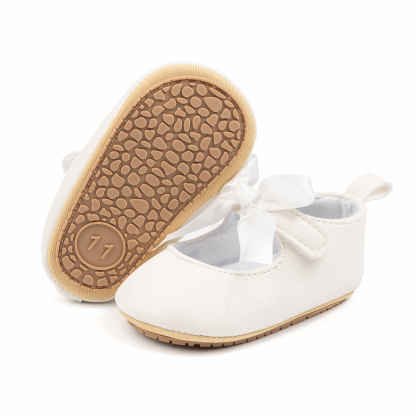 CG5362 Baby Princess Shoes for Girls Soft Sole Non Slip Infant First Walkers Cute Toddler Shoes Bowknot -Jie Zu Baby