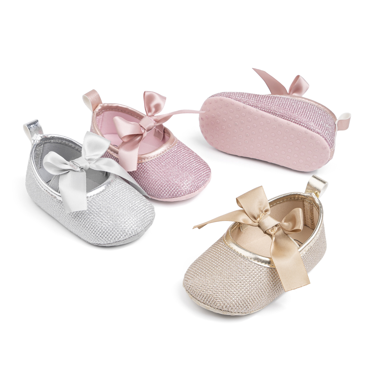 CG5365 Factory Customize Baby Princess Shoes for Girls Soft Sole Non Slip Infant Toddler-Jie Zu Baby