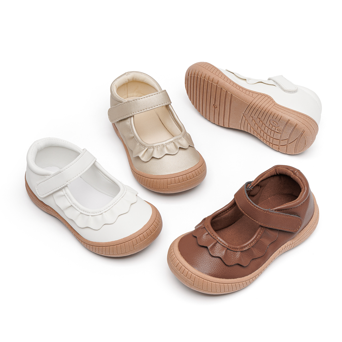 CG5371 Kids Shoes Childrens Sneakers with PU TPR Sole Comfortable Durable Lightweight