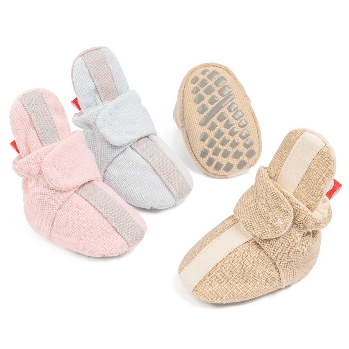 CG5506B Baby Cotton Socks with Non Slip Cotton Sole for Newborns Infants Toddlers Soft Comfortable Breathable Unisex-Jie Zu Baby