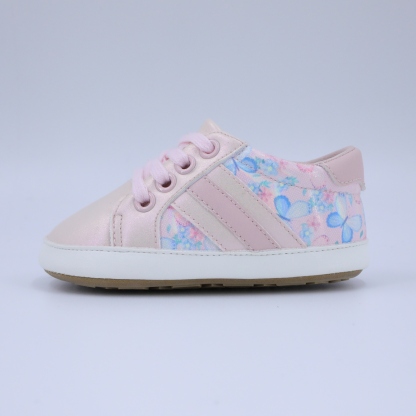 CG6111 Baby Casual Shoes for Infants Soft Sole Non Slip Lightweight Comfortable Breathable First Walkers Cute Design PUPVC Sole