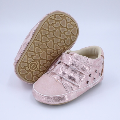 CG6132 Baby Casual Shoes for Infants Soft Comfortable Lightweight Non Slip Sole Toddler First Walkers Cute Design Breathable Fabric