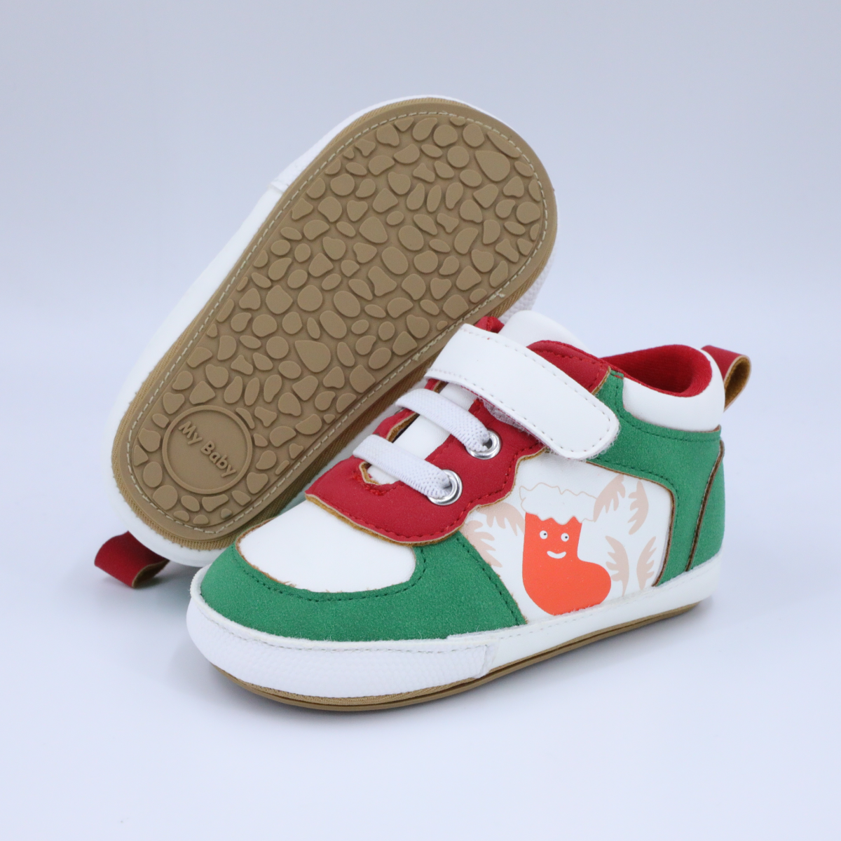 CG6140 Christmas Baby Casual Shoes for Infants Soft Sole Comfortable First Walkers Non Slip Flexible