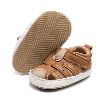 CG6223-2 Baby Sandals PUPVC Sole Infant Summer Shoes Breathable Soft Comfortable Toddler Footwear
