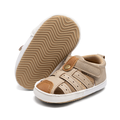 CG6223-2 Baby Sandals PUPVC Sole Infant Summer Shoes Breathable Soft Comfortable Toddler Footwear