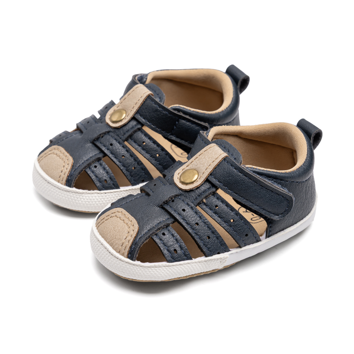 HsdsBebe Baby Boys Shoes Infant Summer Sandals Closed Toe Shoe for Newborn 0-18 Months