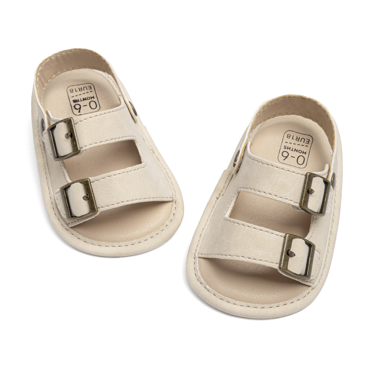 HsdsBebe Baby Girl Sandals Infant Summer Soft Sole Shoe Anti-Slip Crib Shoes 0-18 Months