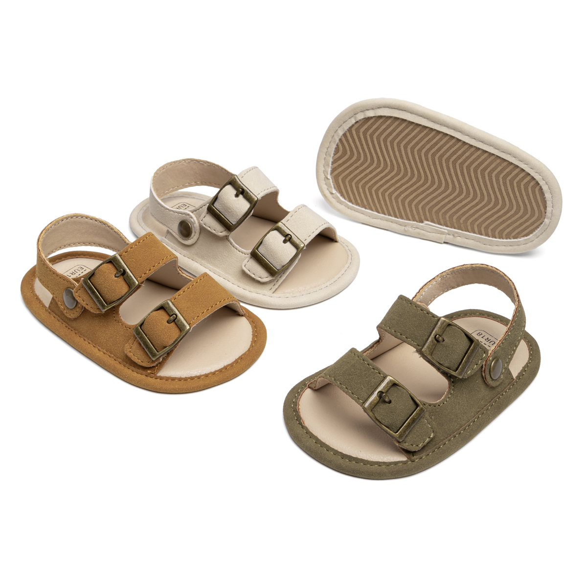 CG6229 Baby Sandals PUPVC Sole Lightweight Breathable Summer Infant Footwear